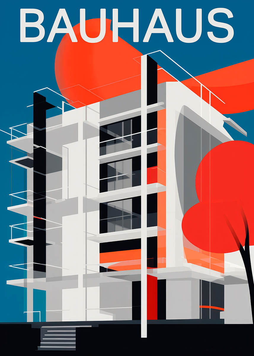 Bauhaus architecture poster 3