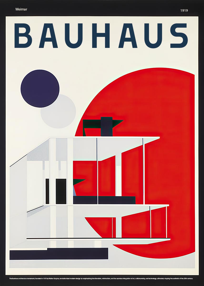 Bauhaus architecture poster 4