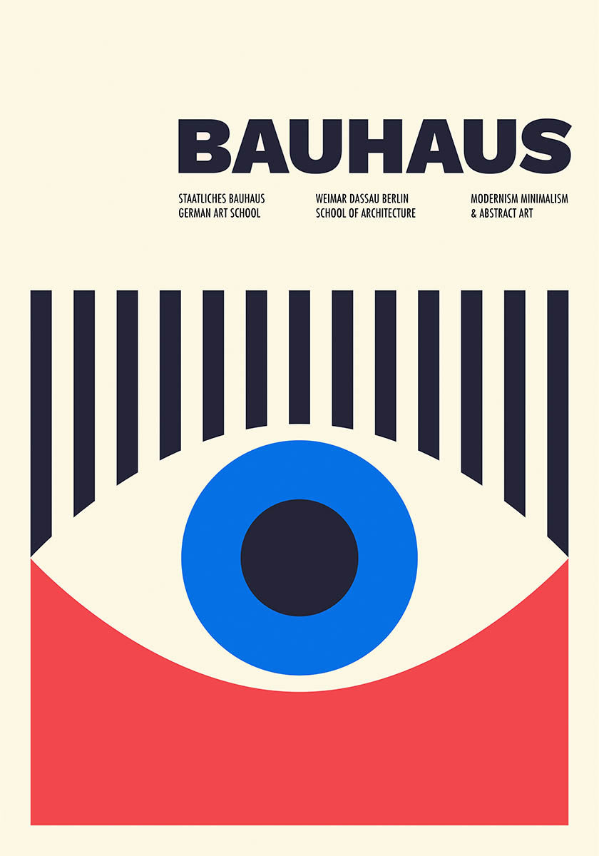 Bauhaus eye poster