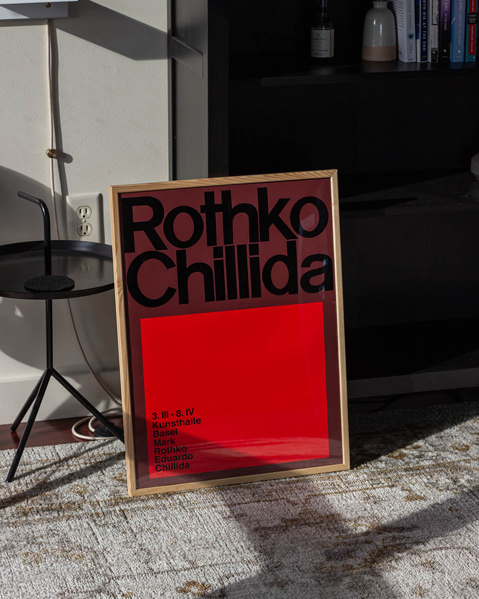 Rothko & Chillida poster