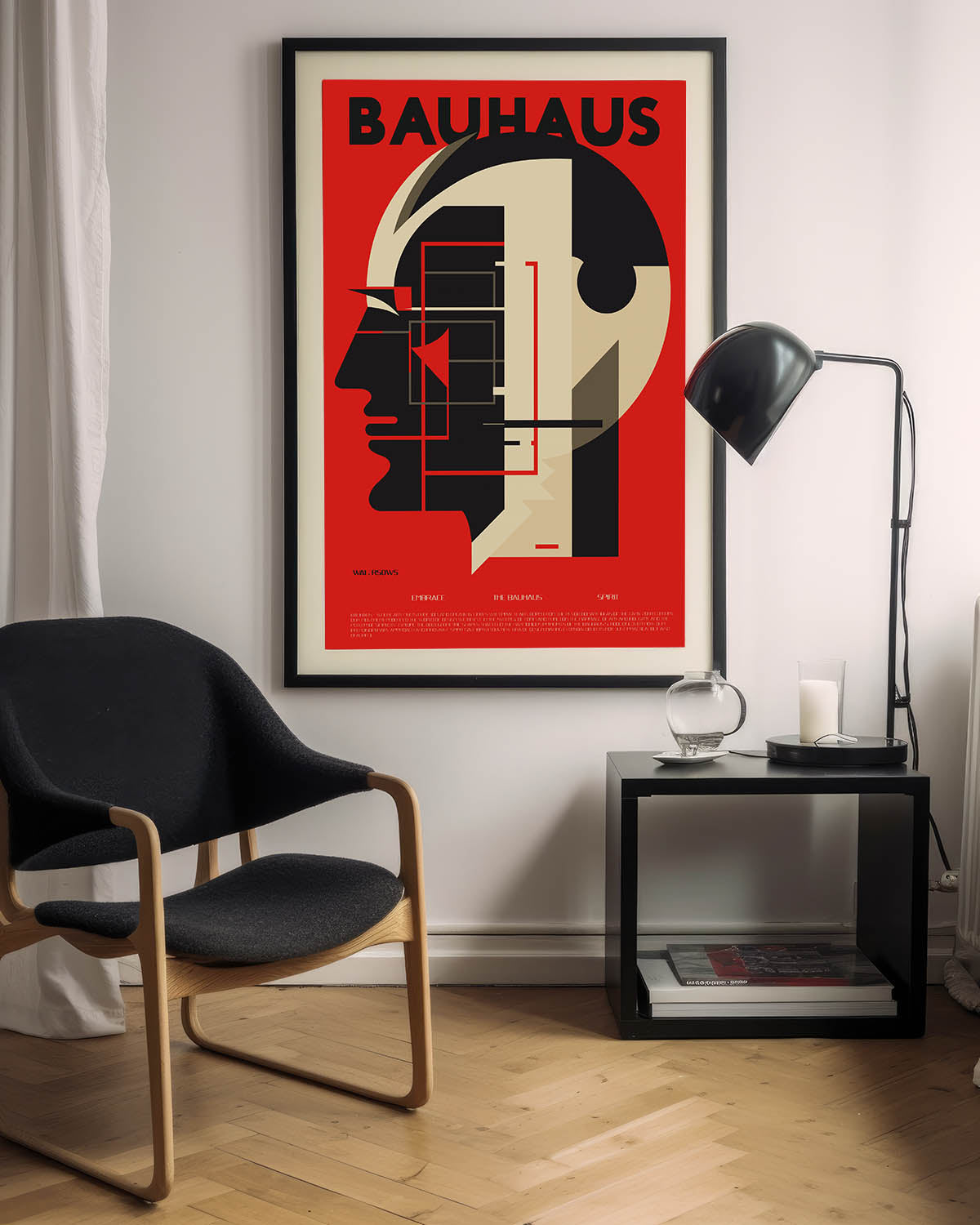 Bauhaus[バウハウス]Colour design of the Bauhaus mister house[アート ポスター グラフィック 額入り  インテリア ディスプレイ]☆