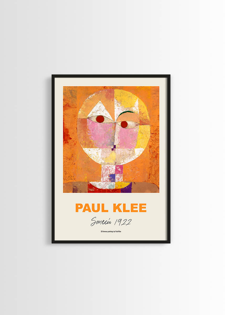 Paul Klee Senecio poster